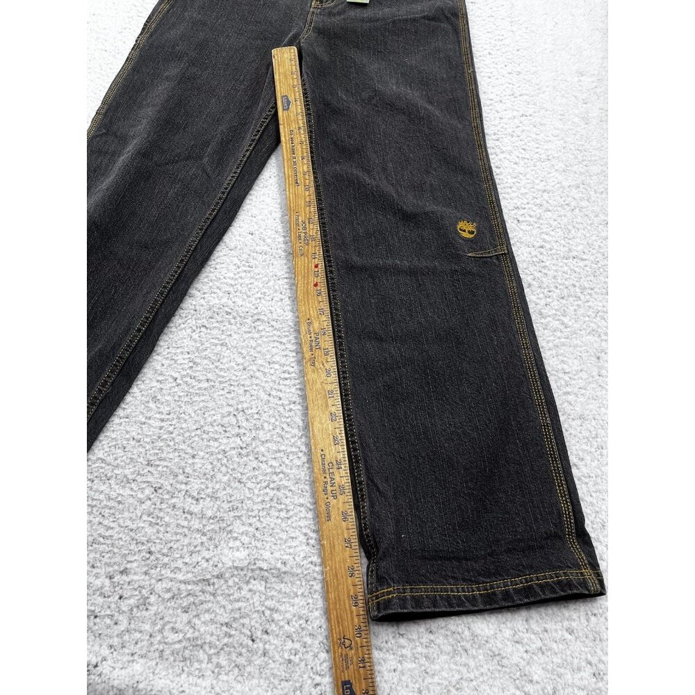 Timberland Jeans Big Boys 20 Relaxed Fit Black Dark Wash Denim High Rise NWT - Picture 4 of 14
